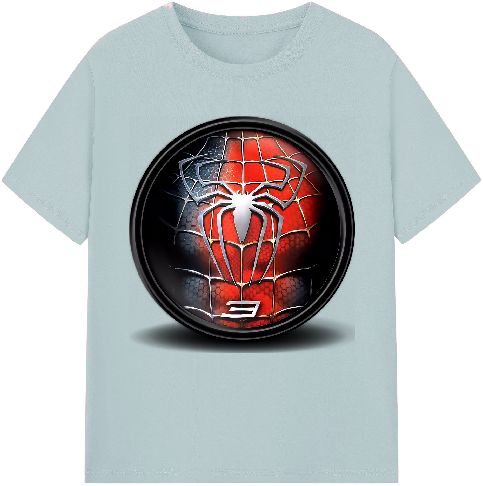 （画像用） Spider Man スパイダーマン 綿100％半袖Tシャツ（フロントプリント）